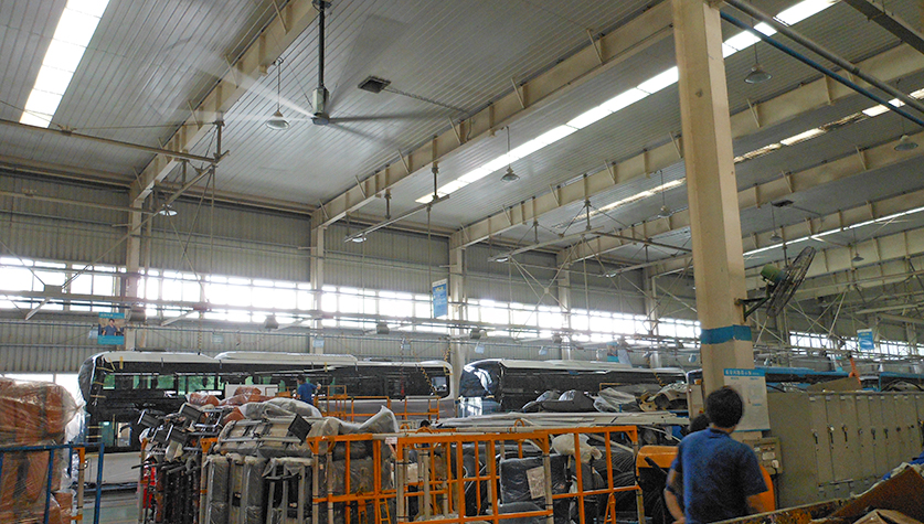 汽车制造车间通风降温